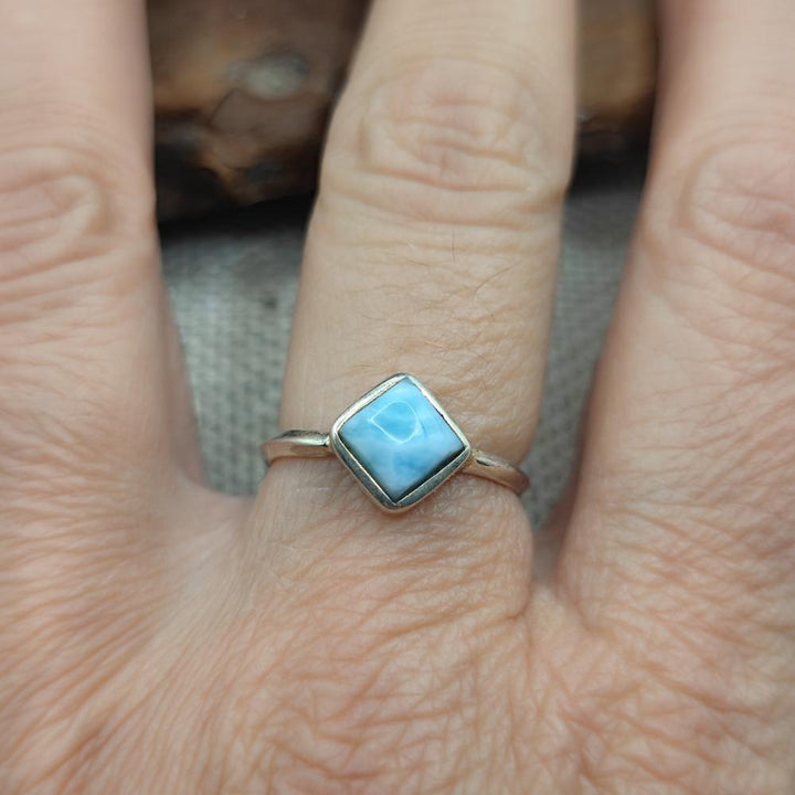 Anello artigianale in argento 925 con pietra - JAGTIAL