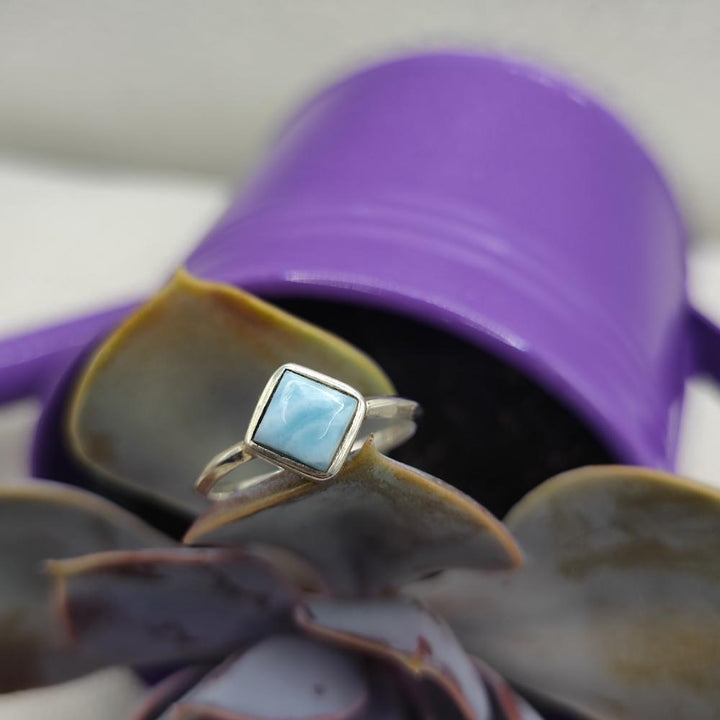 Anello artigianale in argento 925 con pietra - JAGTIAL