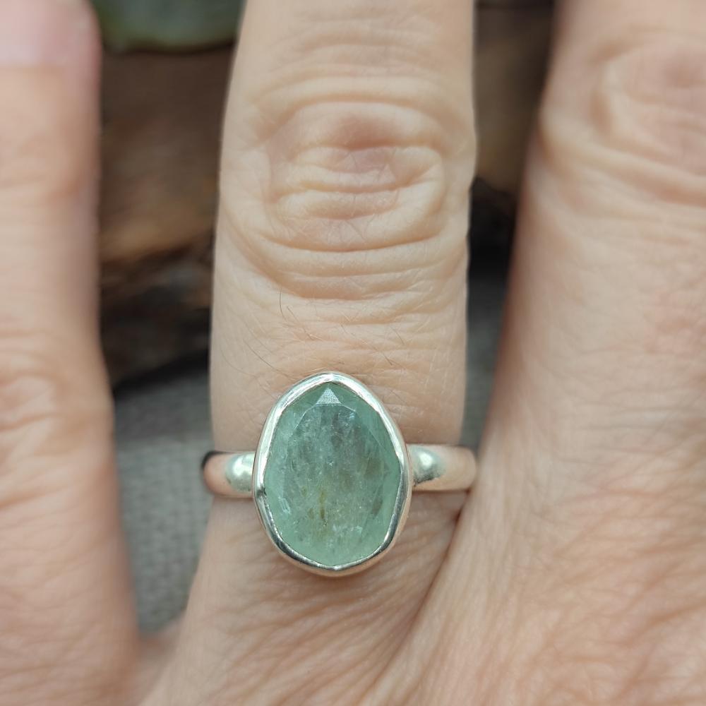 Anello artigianale in argento 925 con pietra - JALLARAM