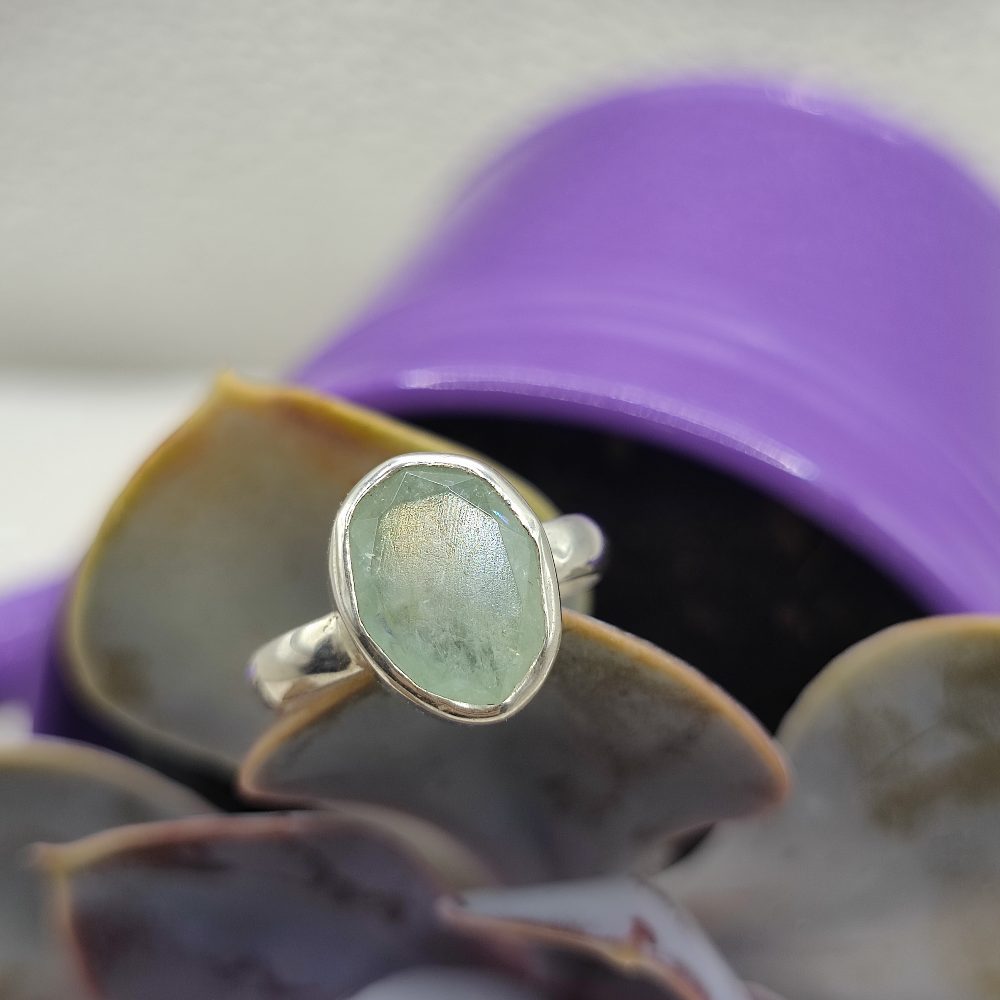 Anello artigianale in argento 925 con pietra - JALLARAM