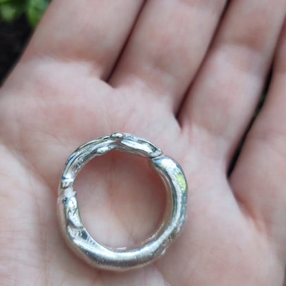Anello artigianale in argento 925 con pietra - HANNOUJ