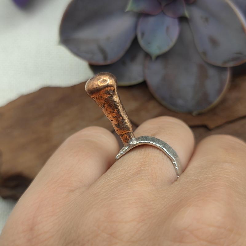 Anello artigianale pezzo unico in argento 925 - KILUA