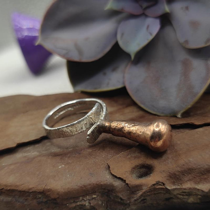 Anello artigianale pezzo unico in argento 925 - KILUA