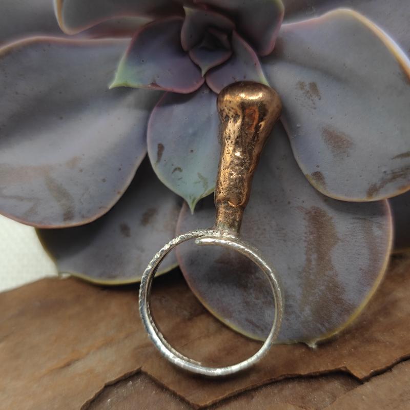 Anello artigianale pezzo unico in argento 925 - KILUA