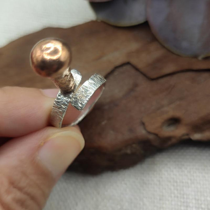 Anello artigianale pezzo unico in argento 925 - KILUA