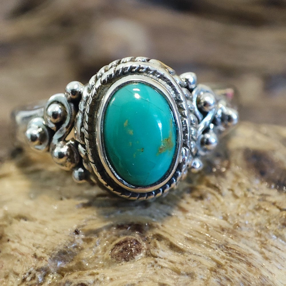 Anello con turchese in argento 925 - DRUAM