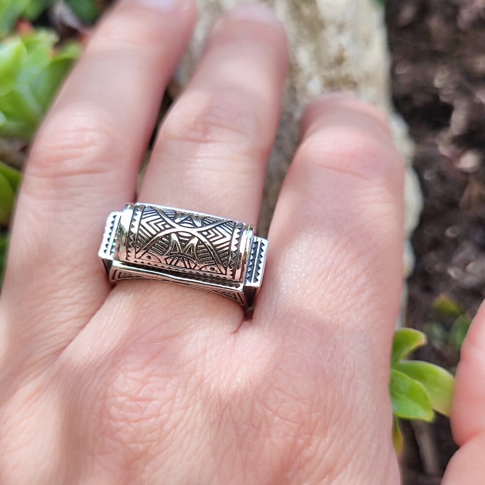 Anello etnico in argento 925 - BHIAR
