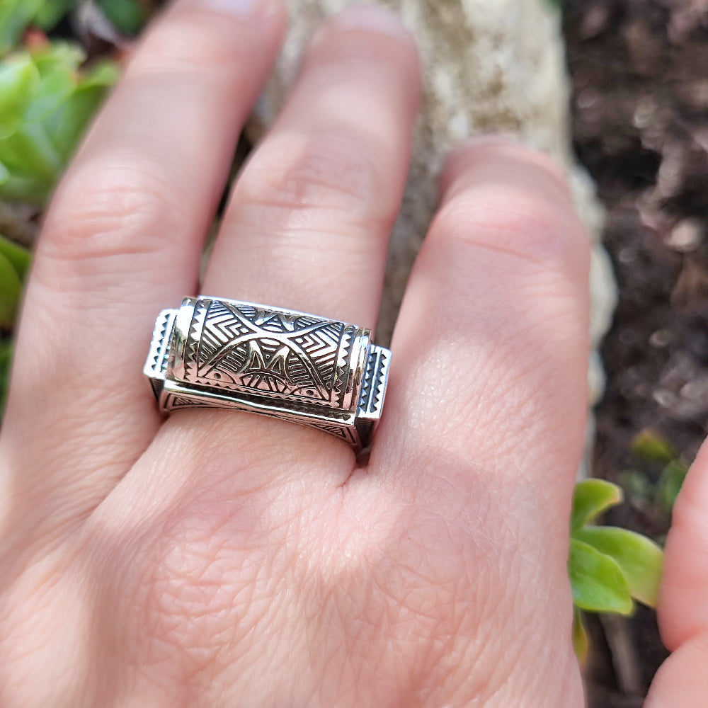 Anello etnico in argento 925 - BHIAR