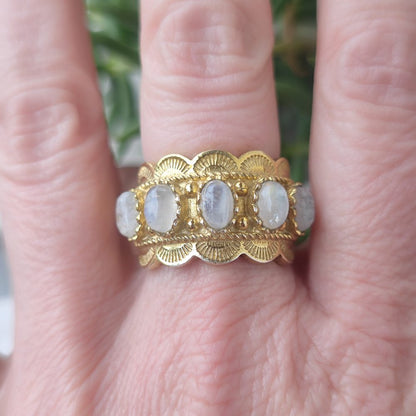 ANELLO Barocco con pietra in ottone - CASANOVA