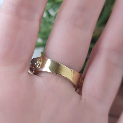 ANELLO Barocco con pietra in ottone - CASANOVA