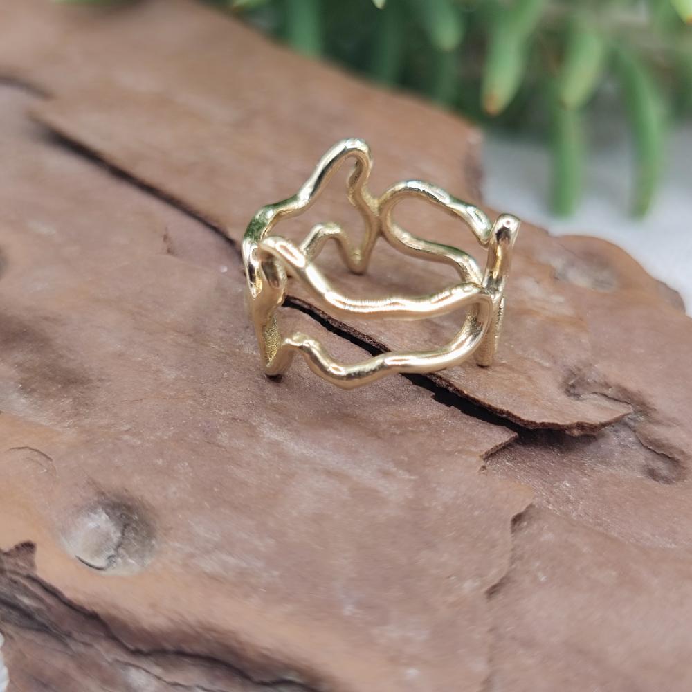 Anello in bronzo giallo 925 Elba a Porter - ELBA light#materiale_bronzo-giallo