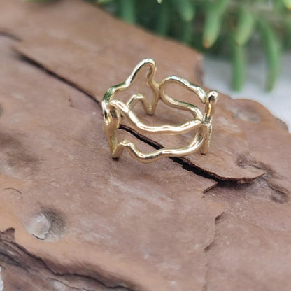 Anello in bronzo giallo 925 Elba a Porter - ELBA light#materiale_bronzo-giallo