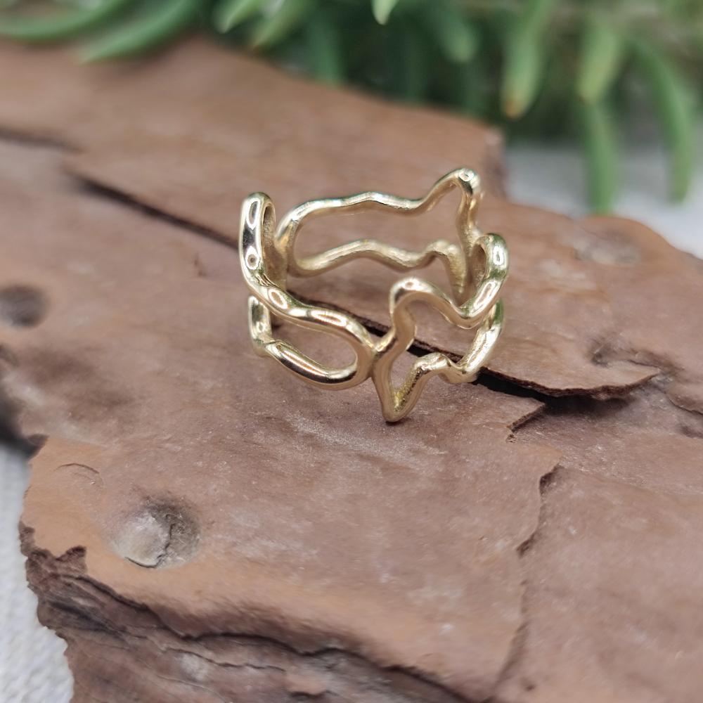 Anello in bronzo giallo 925 Elba a Porter - ELBA light#materiale_bronzo-giallo