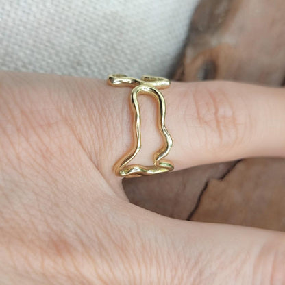 Anello in bronzo giallo 925 Elba a Porter - ELBA light#materiale_bronzo-giallo