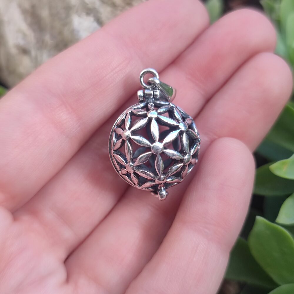Ciondolo in argento 925 sfera traforata - RAMSAR