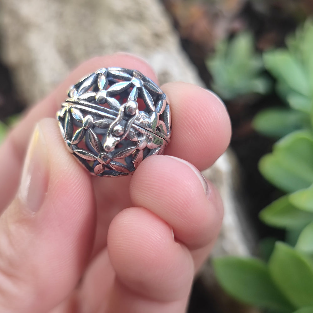 Ciondolo in argento 925 sfera traforata - RAMSAR