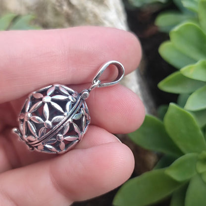 Ciondolo in argento 925 sfera traforata - RAMSAR