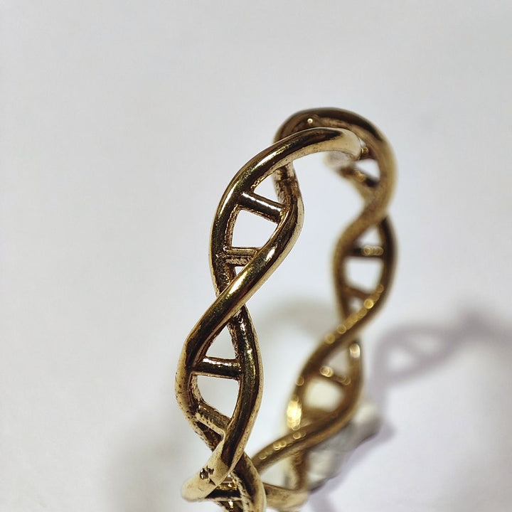 ANELLO DNA artigianale in ottone