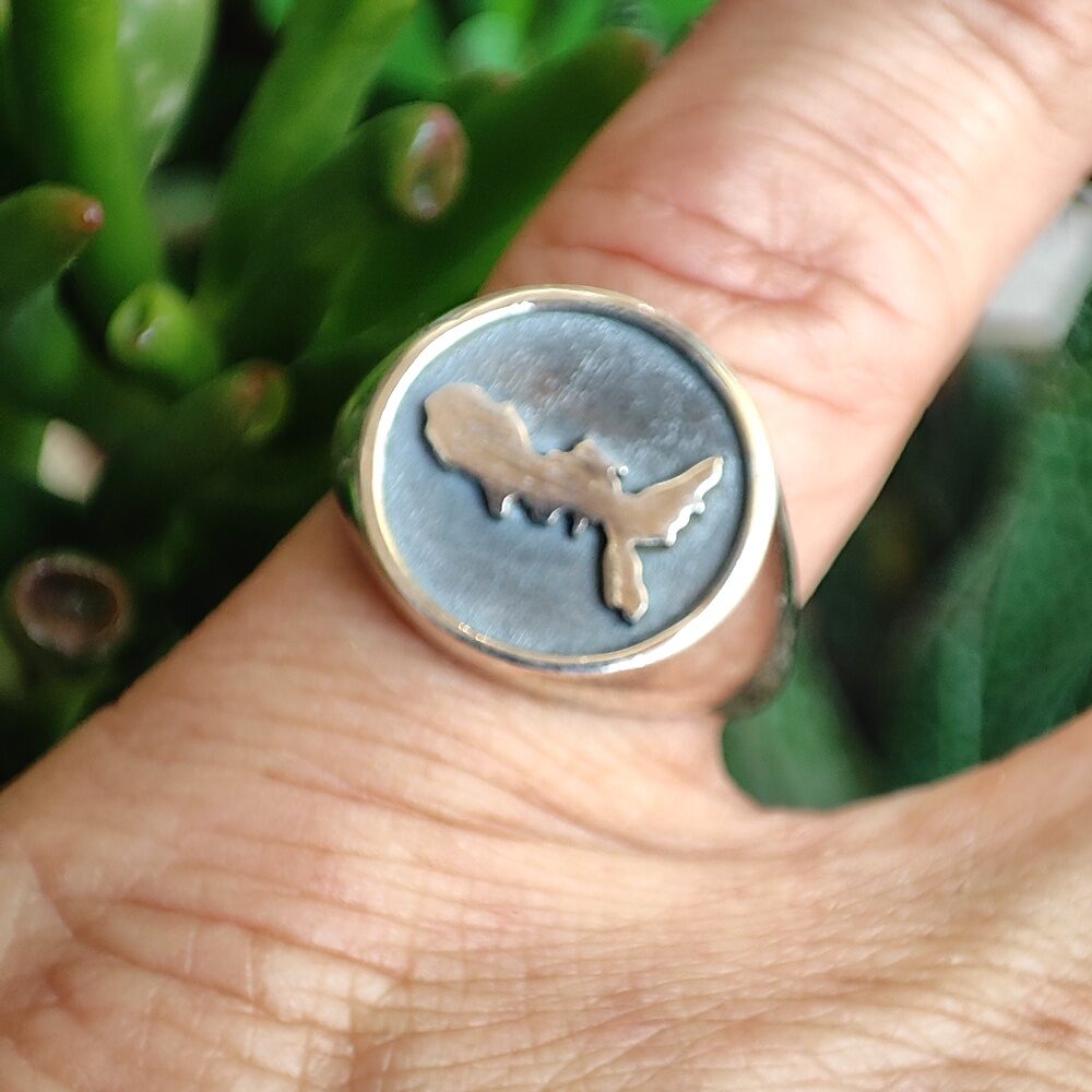 ANELLO artigianale in argento 925 Anello da Mignolo ELBA