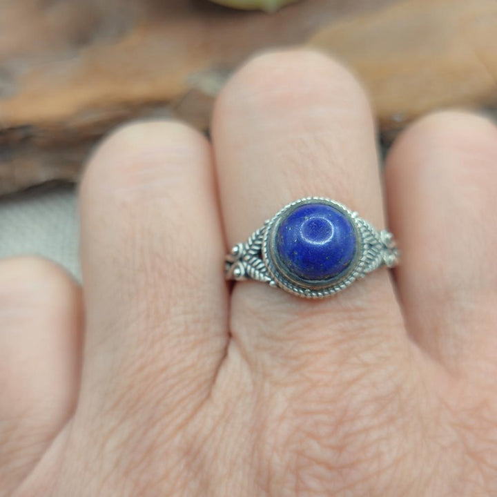 Anello etnico in argento 925 con pietra - CHOUTUPALL