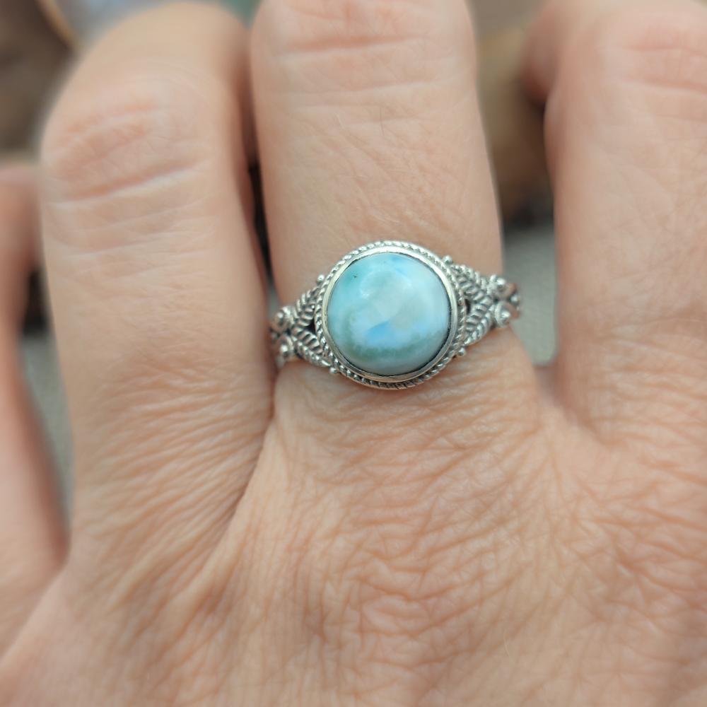 Anello etnico in argento 925 con pietra - CHOUTUPALL