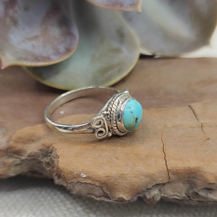 Anello etnico in argento 925 con pietra - GAJUWAKA