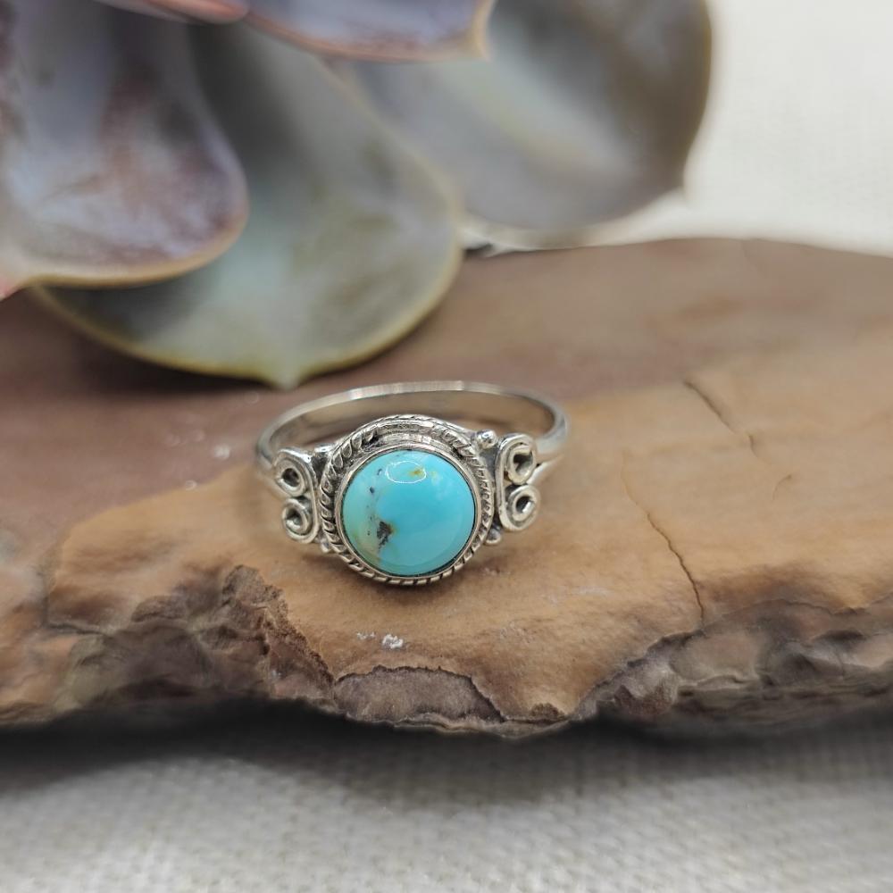 Anello etnico in argento 925 con pietra - GAJUWAKA