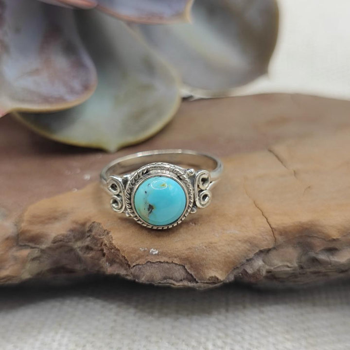 Anello etnico in argento 925 con pietra - GAJUWAKA