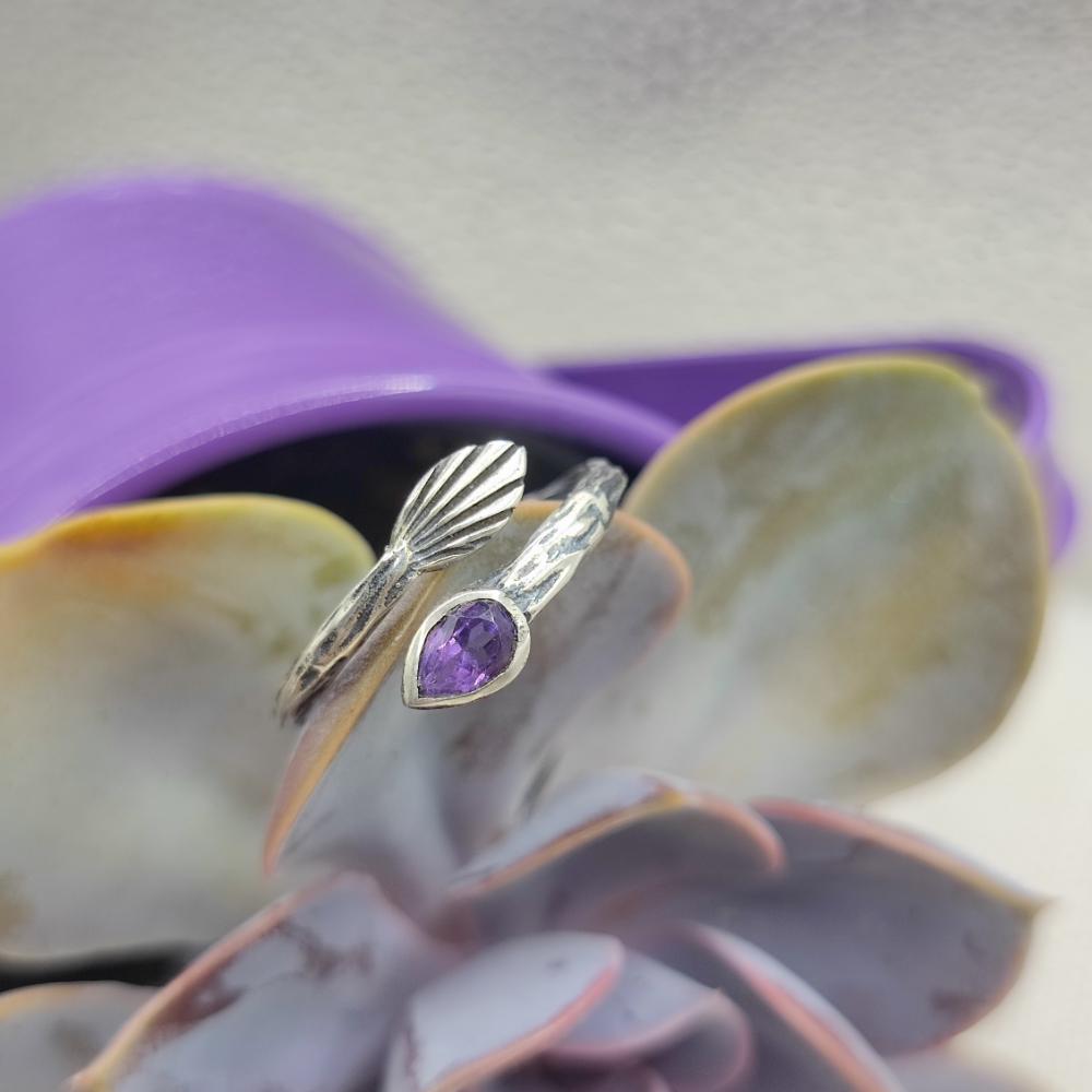 Anello etnico in argento 925 con pietra - HINDUPUR