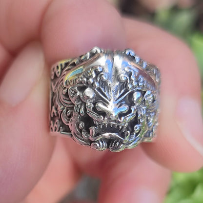 ANELLO etnico a fascia in argento 925 - BARONG