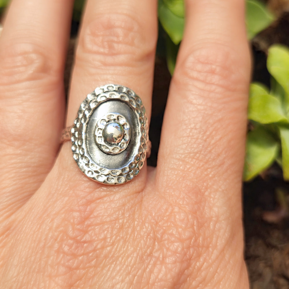 Anello etnico in argento 925 - BOMDILA