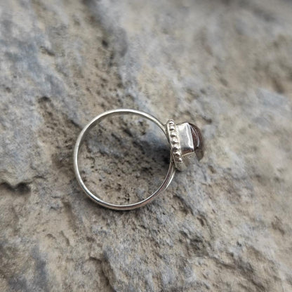 Anello etnico in argento 925 con bronzite - KAVITA