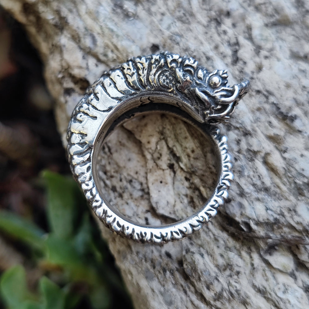 Brera 67 Orecchini Argento 925| Coppia Orecchini celtici Creole Gotico| Argento 925 ossidato (Nero) (16119 1,5 x 12 mm