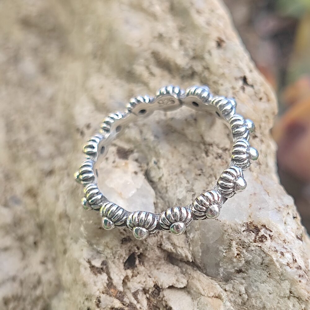 Anello in argento 925 con fiori - FLOWER