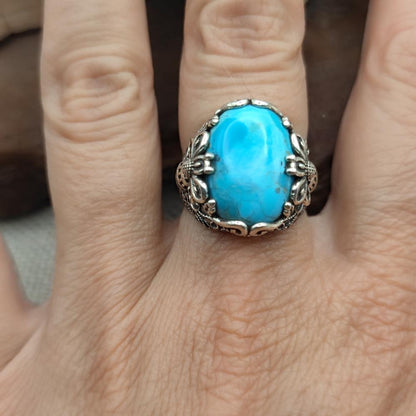 Anello etnico in argento 925 con pietra - KURMUN!