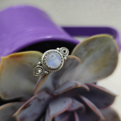 Anello etnico in argento 925 con pietra - ALWAL