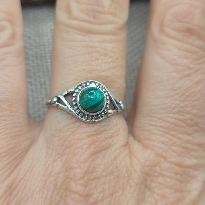 Anello in argento 925 con pietra - AMADALAVALASA