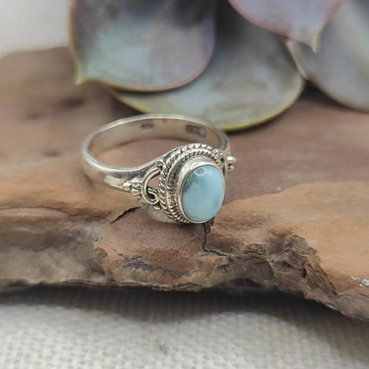 Anello etnico in argento 925 con pietra - CHATAKONDA