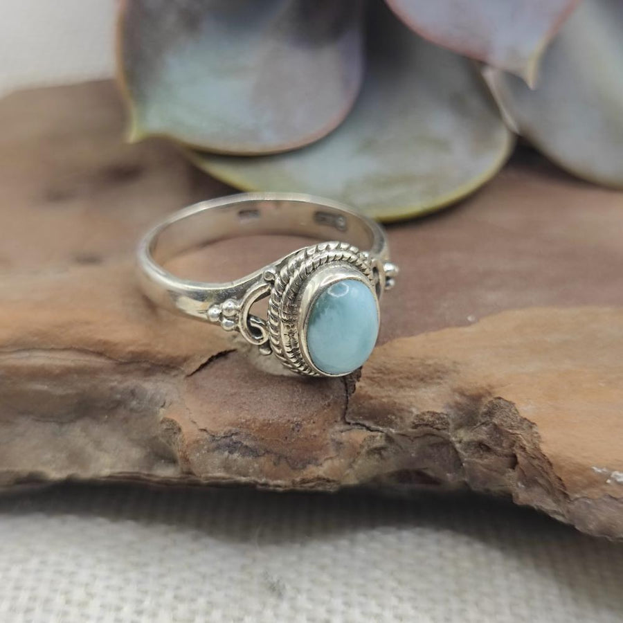 Anello etnico in argento 925 con pietra - CHATAKONDA