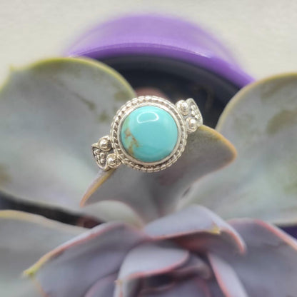 Anello etnico in argento 925 con pietra - CHEMMUMIA
