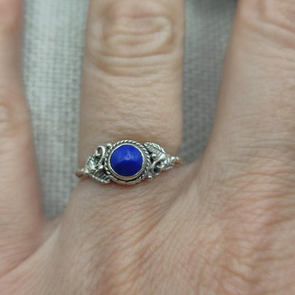 Anello etnico in argento 925 con pietra - CHINNA