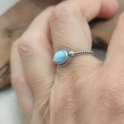 Anello etnico in argento 925 con pietra - DASNAPUR