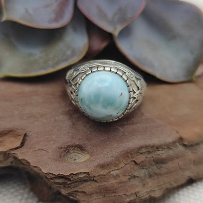 Anello etnico in argento 925 con pietra - AMAWAN