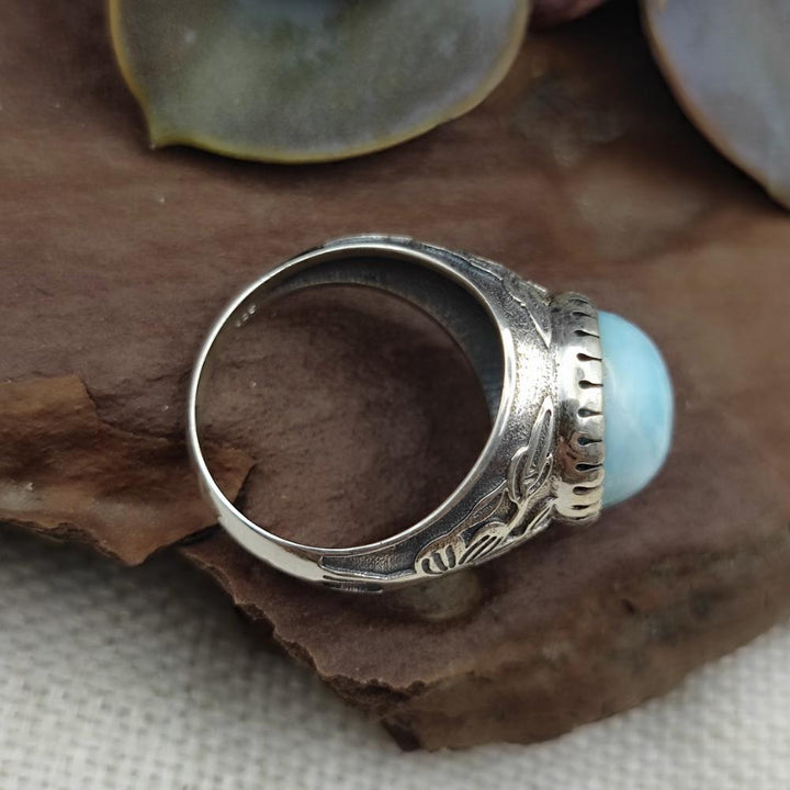 Anello etnico in argento 925 con pietra - AMAWAN
