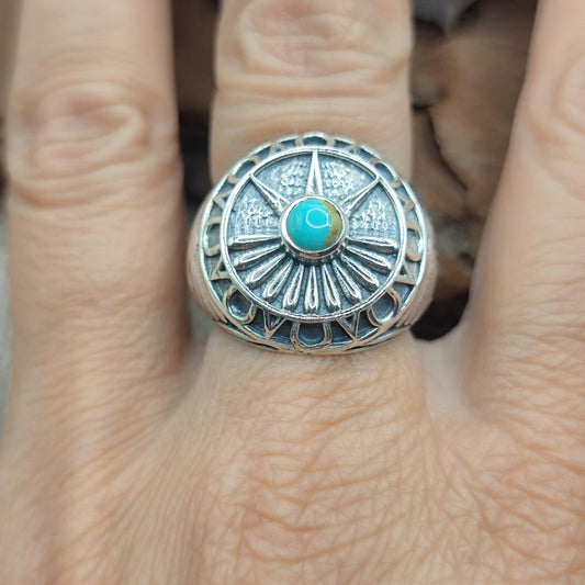 ANELLO etnico in argento 925 con pietra - BARDAH