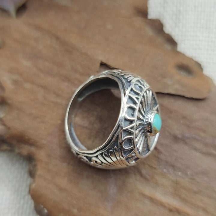 ANELLO etnico in argento 925 con pietra - BARDAH