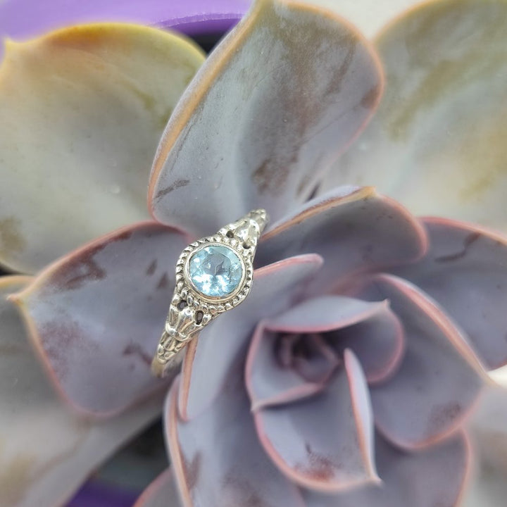 Anello etnico in argento 925 con pietra - CHINTALS