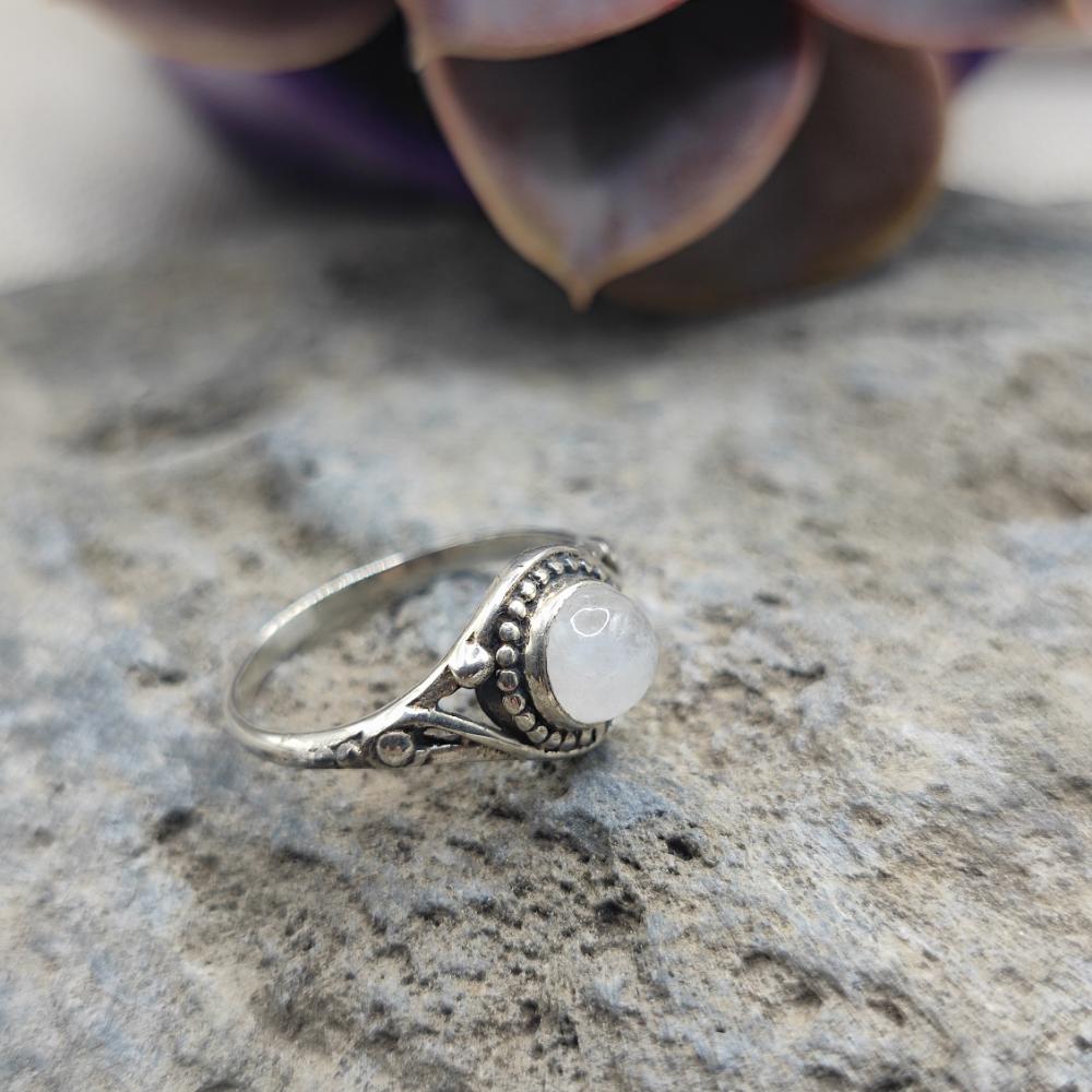 Anello in argento 925 con pietra - AMADALAVALASA