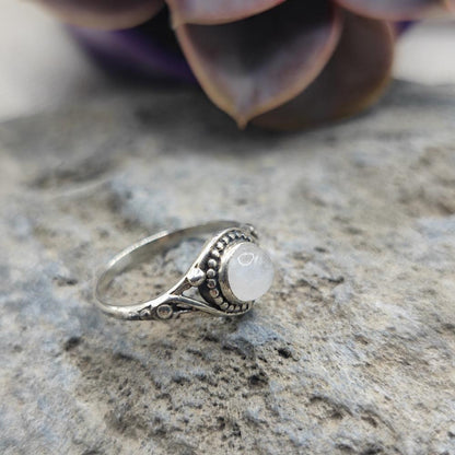 Anello in argento 925 con pietra - AMADALAVALASA