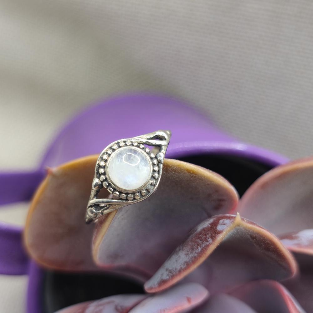 Anello in argento 925 con pietra - AMADALAVALASA